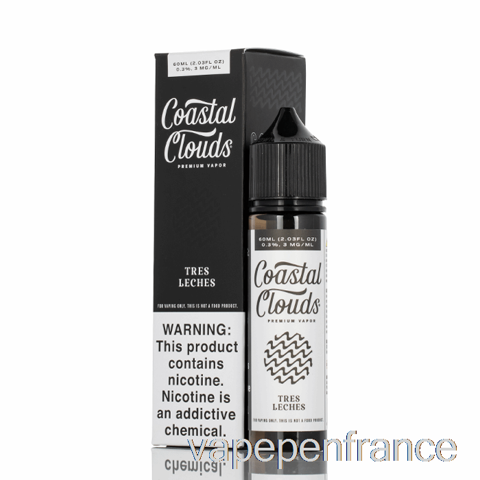 Tres Leches - Nuages ​​côtiers Co. - Stylo Vape 60 Ml 0 Mg